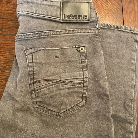 Lee gray straight leg jeans men’s size 30x30 - Picture 2 of 4